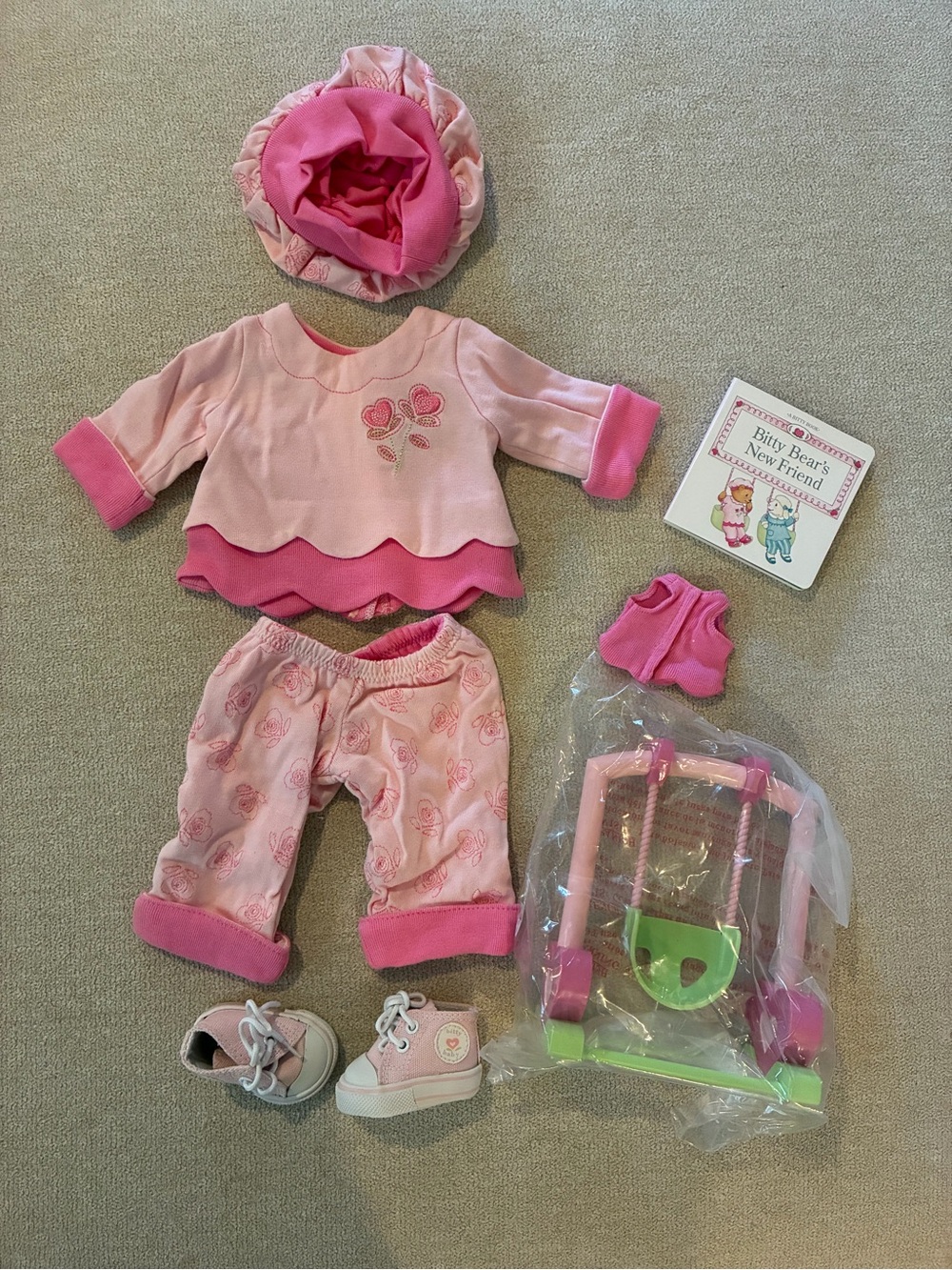 Bitty Baby Pink Set with Swing
